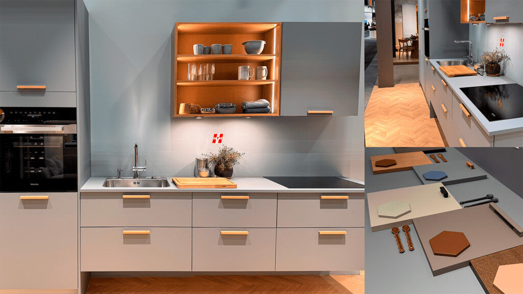 RørosHetta Diskret Sense i HTH Colour Stories blått kjøkkenmiljø