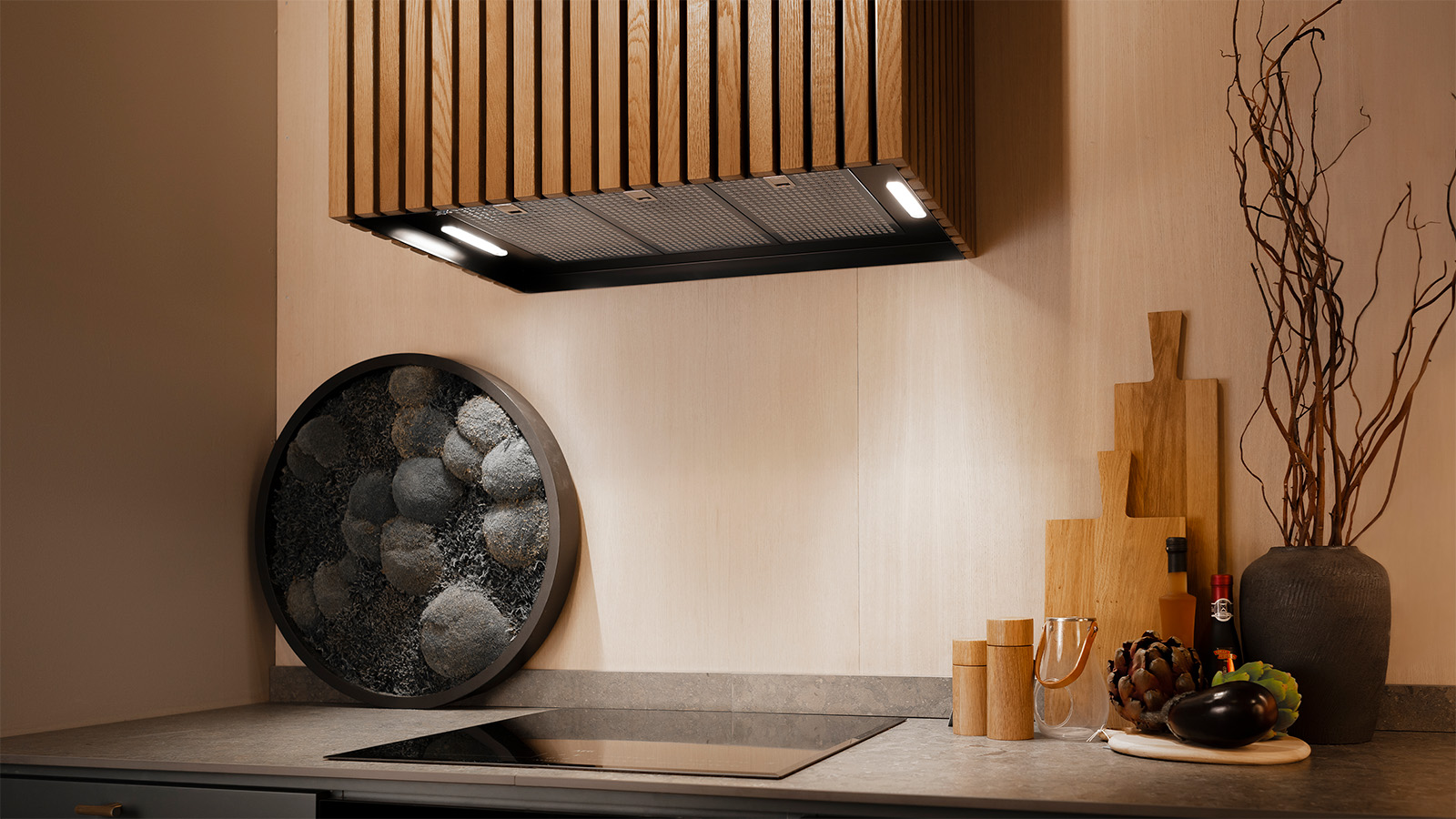 RørosHetta Groove Sense vegghengt kjøkkenhette