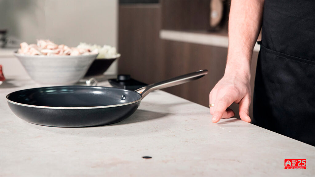 Nærbilde RørosHetta Undercover induksjonsplatetopp